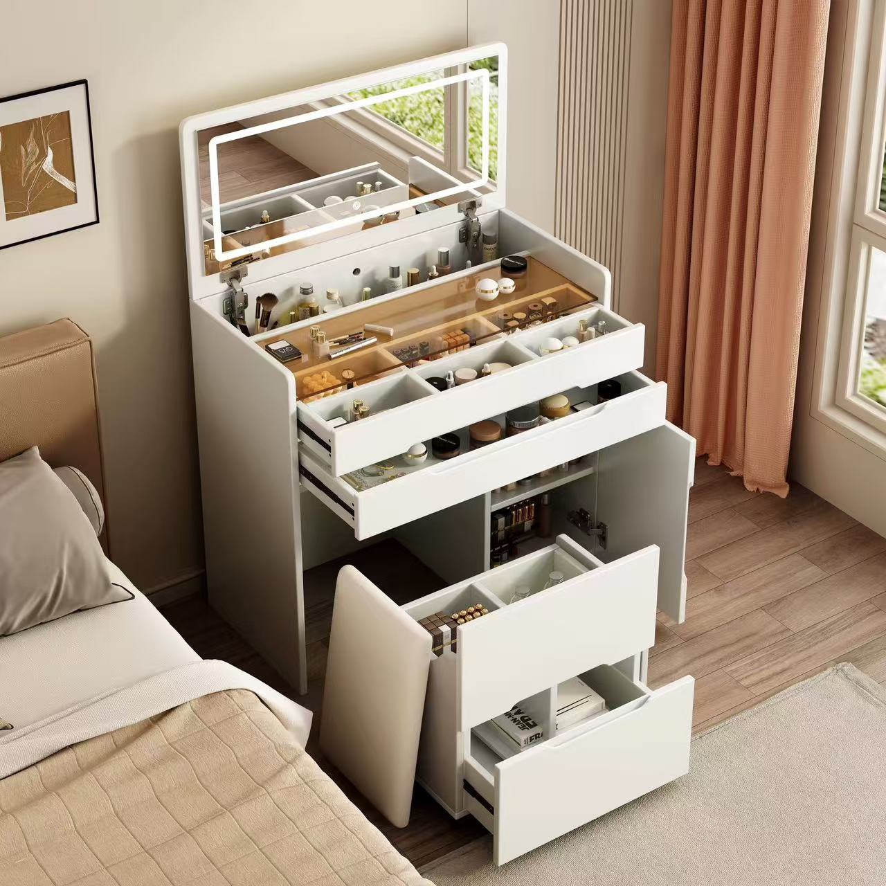 Luna Flip-Top Vanity  dressing table