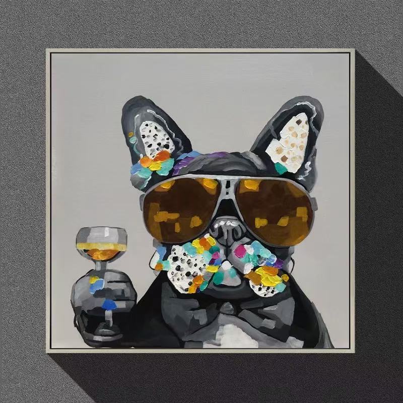 Whimsy Pets Hand-Painted Wall Art