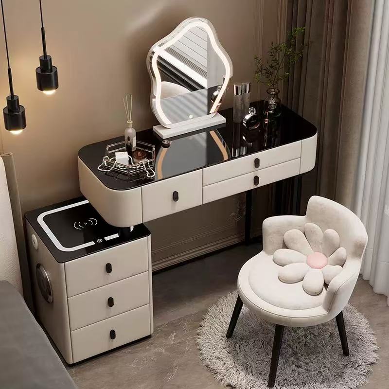 LumiGlow Smart Vanity Desk（Chairs, And Mirrors Are Not Included）