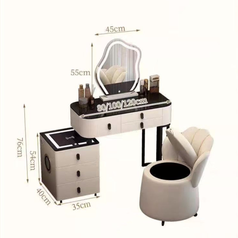 LumiGlow Smart Vanity Desk（Chairs, And Mirrors Are Not Included）