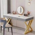 Slate Soft-Covered Dressing Table（Chairs, And Mirrors Are Not Included）