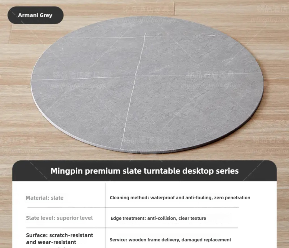 Round Slate Tabletop