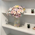 Blush Garden Floral Art Vase