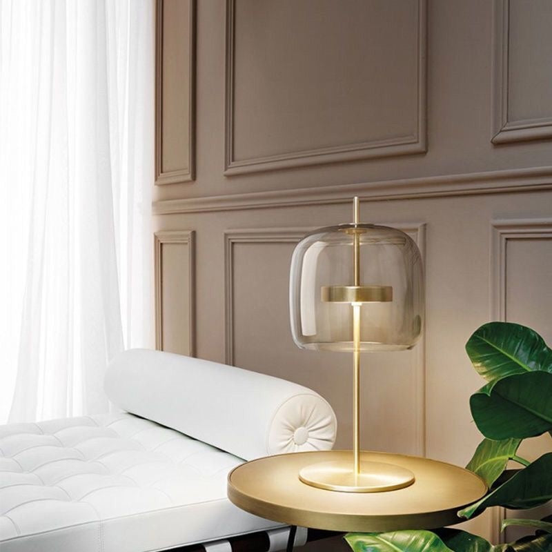 Aurora Glow Glass Table Lamp