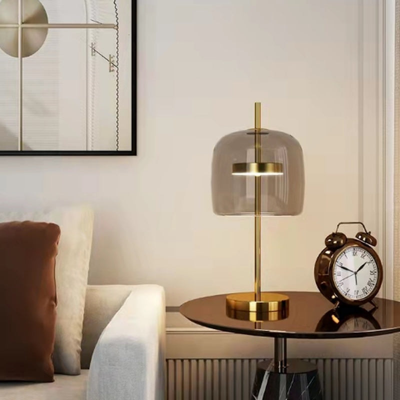 Aurora Glow Glass Table Lamp