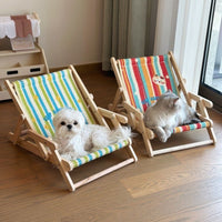 Sunny Stripe Pet Lounge Chair