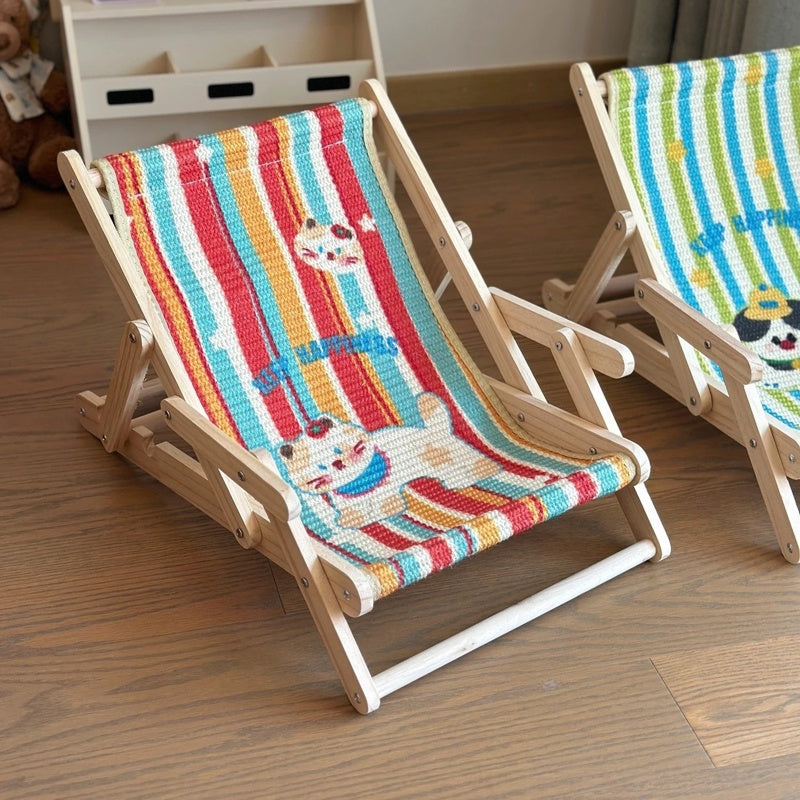Sunny Stripe Pet Lounge Chair