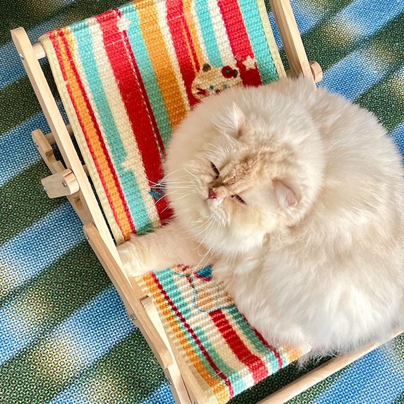 Sunny Stripe Pet Lounge Chair