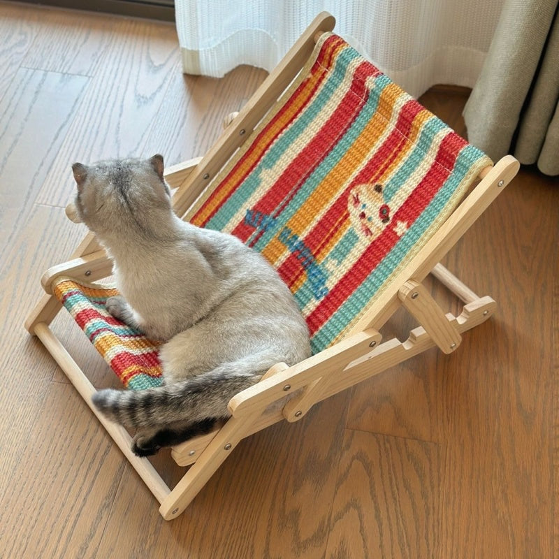 Sunny Stripe Pet Lounge Chair