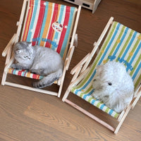 Sunny Stripe Pet Lounge Chair