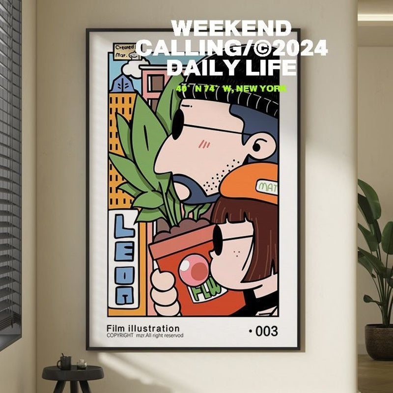 Weekend Calling Pop Art Wall Print