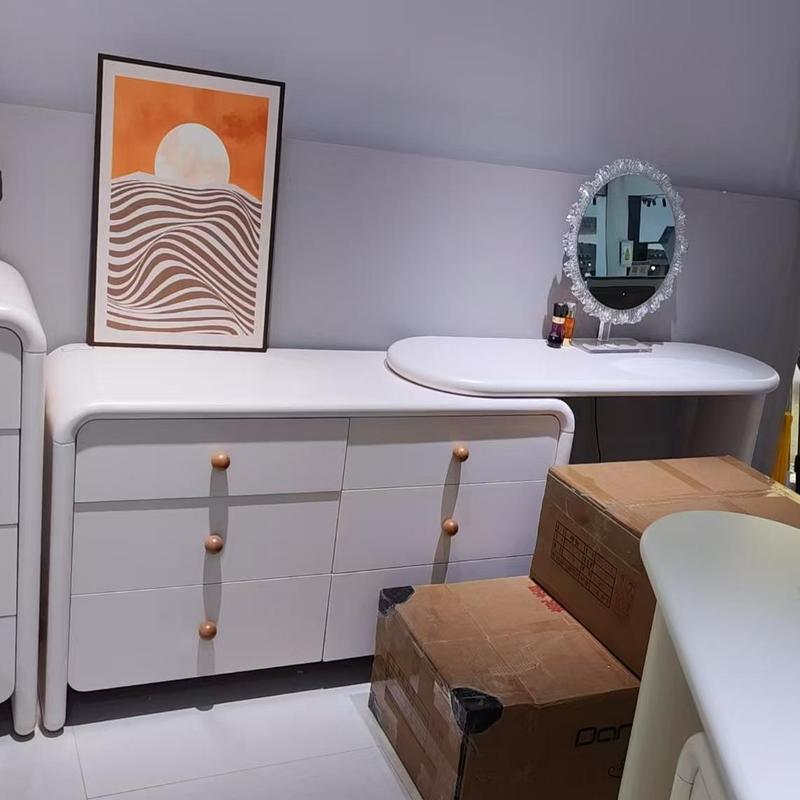 Cloud Edge Vanity Table#T663-6(Mirrors Are Not Included）